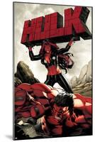 Hulk No.47 Cover: Red She-Hulk and Red Hulk-Carlo Pagulayan-Mounted Poster