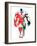 Hulk Watercolor I-Jack Hunter-Framed Art Print