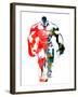 Hulk Watercolor I-Jack Hunter-Framed Art Print