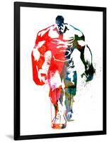 Hulk Watercolor I-Jack Hunter-Framed Art Print