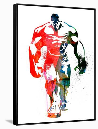 Hulk Watercolor I-Jack Hunter-Framed Stretched Canvas