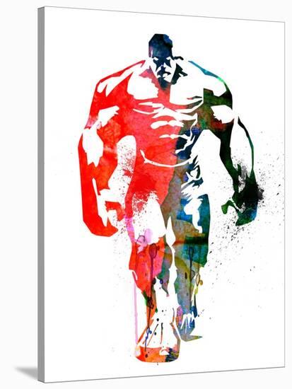 Hulk Watercolor I-Jack Hunter-Stretched Canvas