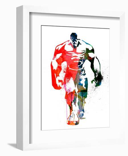 Hulk Watercolor I-Jack Hunter-Framed Art Print