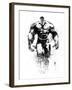 Hulk Watercolor-Jack Hunter-Framed Art Print