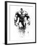 Hulk Watercolor-Jack Hunter-Framed Art Print