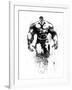 Hulk Watercolor-Jack Hunter-Framed Art Print