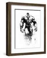 Hulk Watercolor-Jack Hunter-Framed Art Print