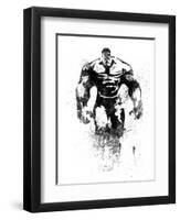 Hulk Watercolor-Jack Hunter-Framed Art Print