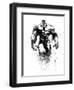 Hulk Watercolor-Jack Hunter-Framed Art Print