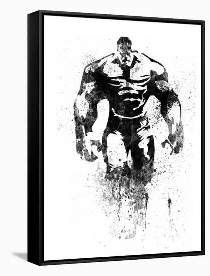 Hulk Watercolor-Jack Hunter-Framed Stretched Canvas