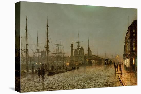 Hull Docks by Night-Grimshaw-Stretched Canvas