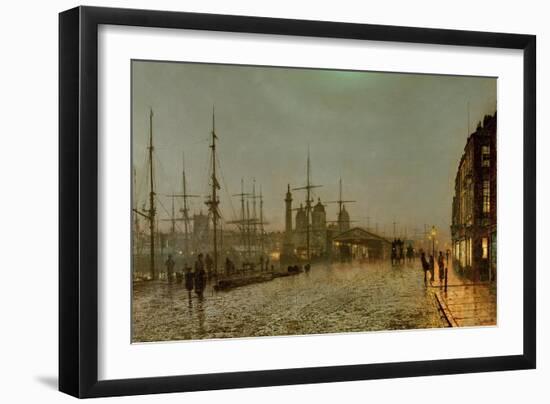 Hull Docks by Night-Grimshaw-Framed Giclee Print