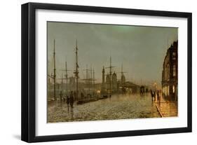 Hull Docks by Night-Grimshaw-Framed Giclee Print