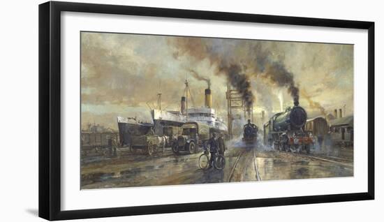 Hull Docks-Alan Fearnley-Framed Giclee Print