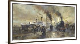 Hull Docks-Alan Fearnley-Framed Giclee Print