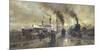 Hull Docks-Alan Fearnley-Mounted Giclee Print