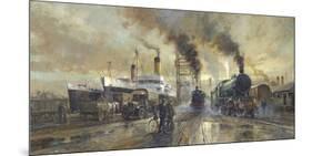 Hull Docks-Alan Fearnley-Mounted Giclee Print
