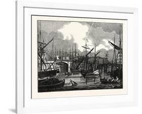 Hull, in Yorkshire. View of the North Bridge. Uk-null-Framed Giclee Print