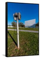 Hull's Drive-In Theater, Lexington, Virginia-null-Framed Stretched Canvas