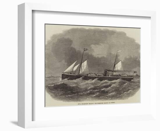 Hull Steam-Ship Orlando, for Passenger Traffic to Sweden-null-Framed Giclee Print