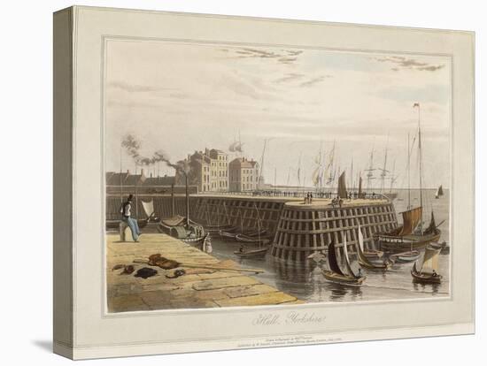Hull, Yorkshire, 1822-William Daniell-Stretched Canvas