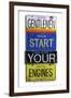 Hulman Start Your Engines-Gregory Constantine-Framed Giclee Print