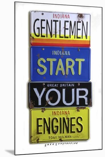 Hulman Start Your Engines-Gregory Constantine-Mounted Giclee Print
