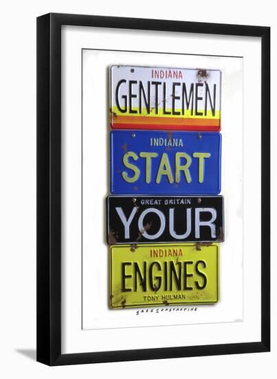 Hulman Start Your Engines-Gregory Constantine-Framed Premium Giclee Print