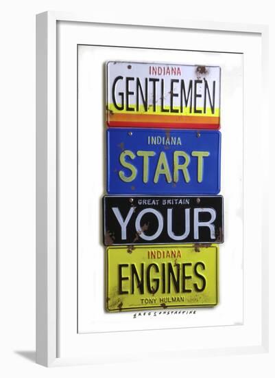 Hulman Start Your Engines-Gregory Constantine-Framed Giclee Print