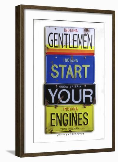 Hulman Start Your Engines-Gregory Constantine-Framed Giclee Print