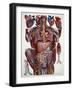 Human Anatomy, Mascagni Illustration, c.1820s-Science Source-Framed Giclee Print