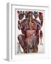 Human Anatomy, Mascagni Illustration, c.1820s-Science Source-Framed Giclee Print