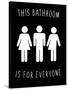 Human Bathroom I-Jarman Fagalde-Stretched Canvas