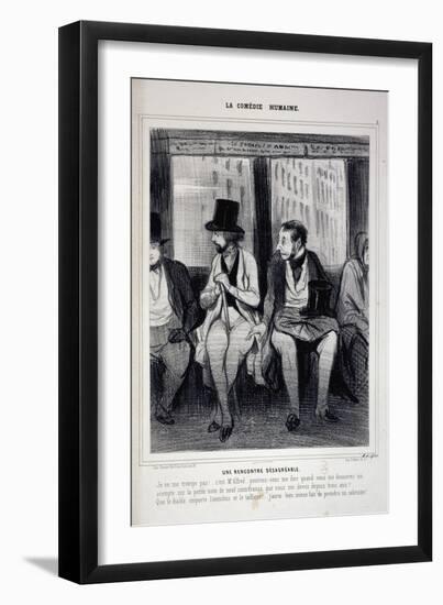 Human Comedy-Honore Daumier-Framed Premium Giclee Print