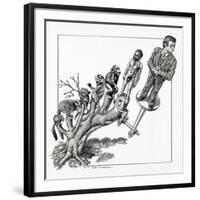 Human Evolution, Conceptual Artwork-Bill Sanderson-Framed Photographic Print