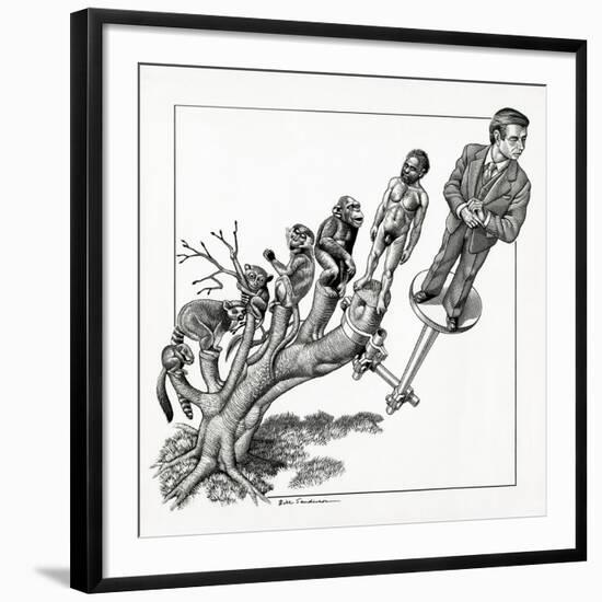 Human Evolution, Conceptual Artwork-Bill Sanderson-Framed Photographic Print