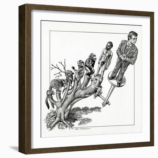 Human Evolution, Conceptual Artwork-Bill Sanderson-Framed Photographic Print