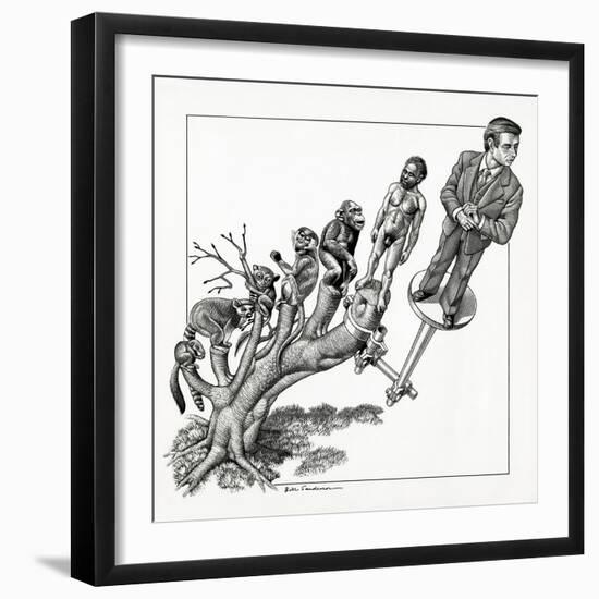 Human Evolution, Conceptual Artwork-Bill Sanderson-Framed Photographic Print