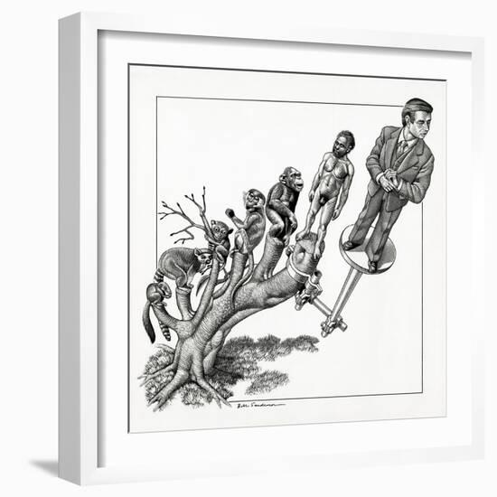 Human Evolution, Conceptual Artwork-Bill Sanderson-Framed Photographic Print