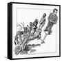 Human Evolution, Conceptual Artwork-Bill Sanderson-Framed Stretched Canvas