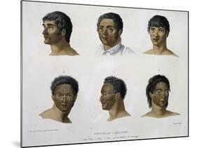 Human Faces from New Zealand-null-Mounted Giclee Print