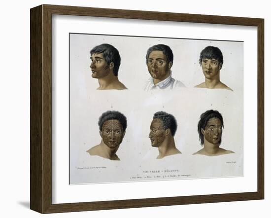 Human Faces from New Zealand-null-Framed Giclee Print