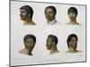 Human Faces from New Zealand-null-Mounted Giclee Print