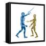 Human figures with firearms-null-Framed Stretched Canvas