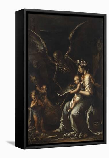 Human Frailty, C.1656-Salvator Rosa-Framed Stretched Canvas