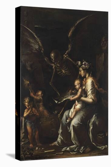 Human Frailty, C.1656-Salvator Rosa-Stretched Canvas