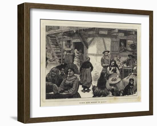 Human Hair Market in Alsace-Robert Walker Macbeth-Framed Giclee Print