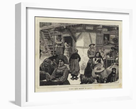 Human Hair Market in Alsace-Robert Walker Macbeth-Framed Giclee Print