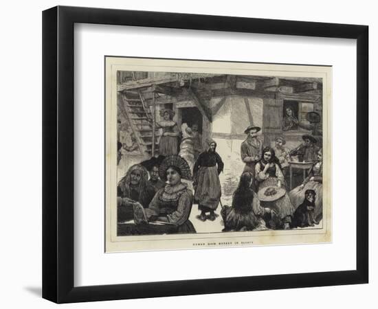 Human Hair Market in Alsace-Robert Walker Macbeth-Framed Giclee Print