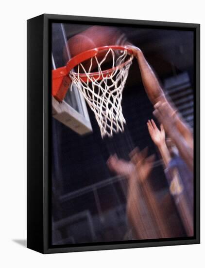 Human Hands with a Basketball Hoop-null-Framed Stretched Canvas